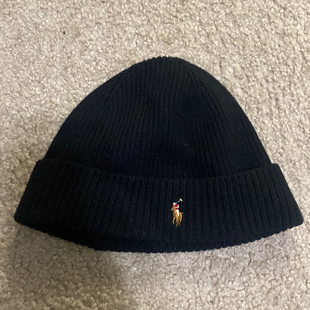Black Polo Ralph Lauren Skull Cap